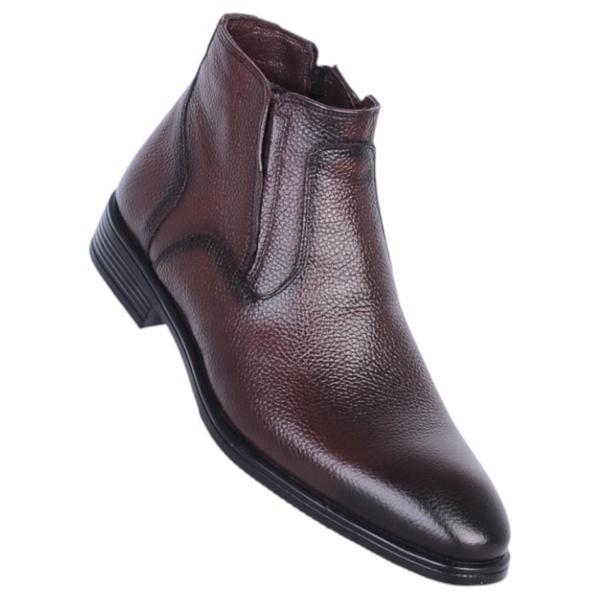 Censay 138 Kahve Zigana Erkek %100 Deri Kürklü Bot - Image 1