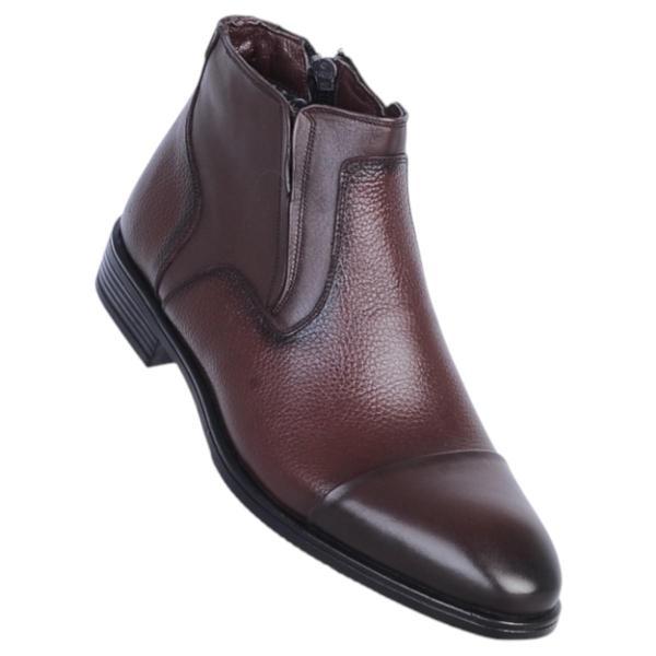 Censay 137 Kahve Garne Zigana Erkek %100 Deri Kürklü Bot - Image 1