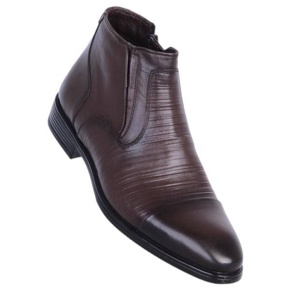 Censay 137 Kahve Antik Erkek %100 Deri Kürklü Bot - Image 1