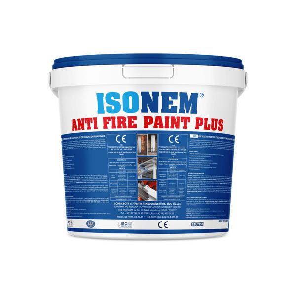 ISONEM ANTIFIRE PAINT PLUS Çelik Ahşap Beton 120 Dk Yangına Dayanıklı Beyaz Boya 18 Kg - Image 1