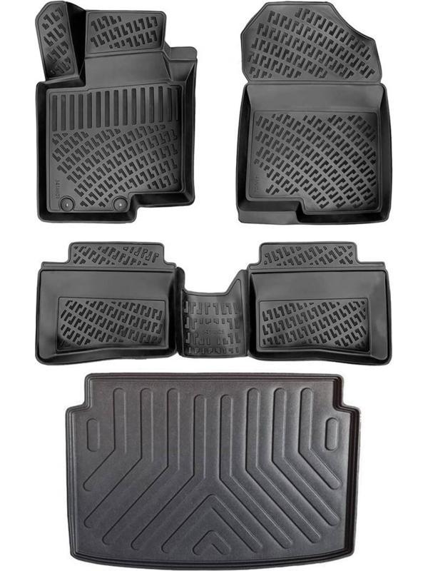 Rizline Hyundai Bayon 2021 Sonrası 3D Havuzlu Paspas+Bagaj Havuzu - Image 1