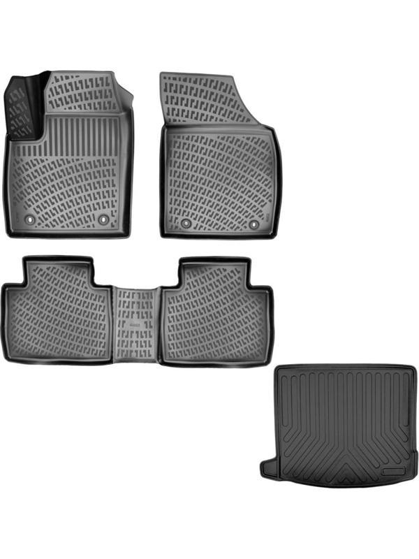 Rizline Mg Hs 2018 - 2023 Yılları Arası Uyumlu 3D Havuzlu Paspas + 3D Bagaj Havuzu Benzinli Araçlara Uyumlu Set  - Image 1