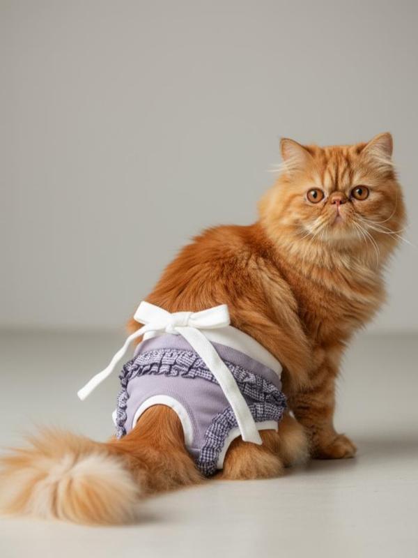 Princess Lila Dişi Kedi Regl Külotu | Kedi Donu | Kedi İç Çamaşırı | Ayarlanabilir Bağcıklı | Küçük Irklar İçin - Image 1