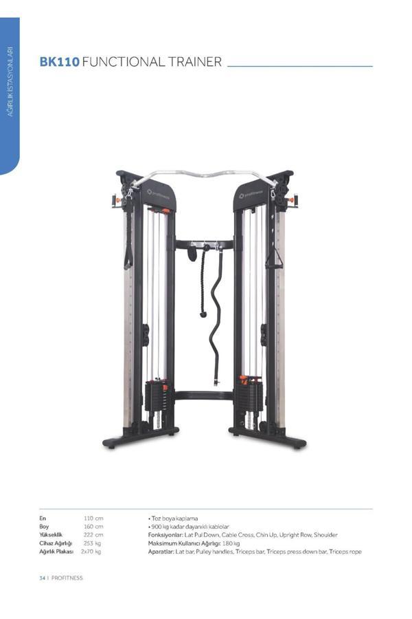 Profitness Bk110 Fonksiyonel Ağırlık Çalışma İstasyonu - Image 1