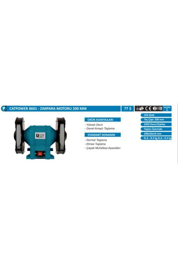Catpower 8601- Zımpara Motoru, 200 Mm, 350W. - Image 1