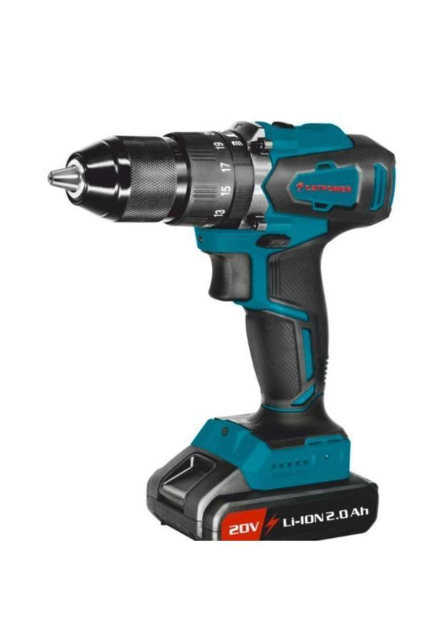 Catpower 4111 Kömürsüz Li-İon Çift Akülü Darbeli Vidalama 20V 2.0 Ah - Image 1
