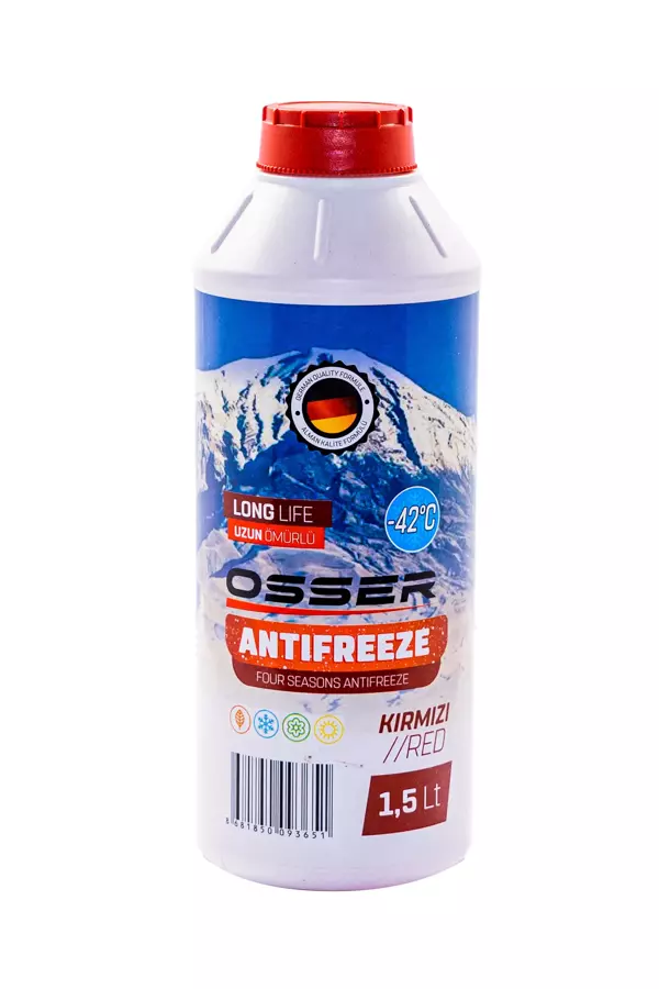 OSSER Antifriz 1,5 LT Kırmızı -42 Derece - Image 1