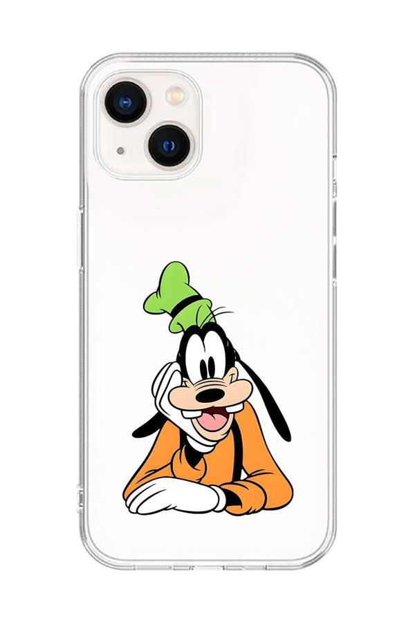 Dali Design İphone 13 Uyumlu Şeffaf Kılıf Cartoon Goofy 5 Tasarımlı - Image 1