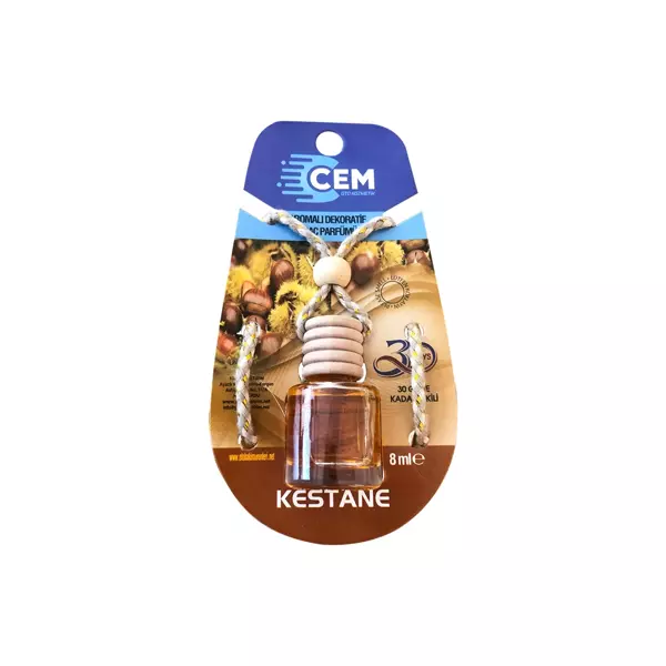 CEM CAR CARE Cam Fanus Kestane 8 ml Ayna Kokusu - Image 1