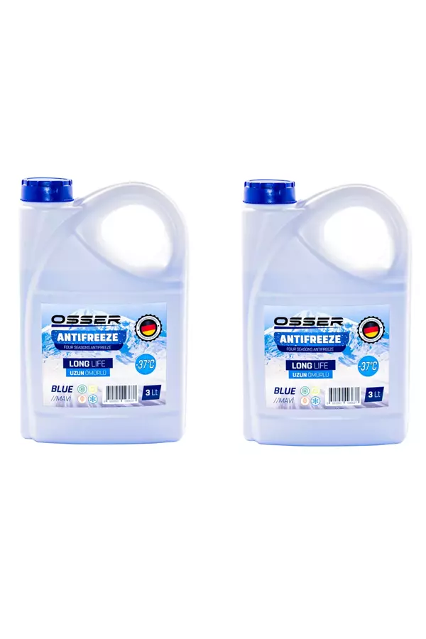 OSSER Antifriz 3 LT Mavi -37 Derece 2'Li Avantaj Paket (2024) - Image 1