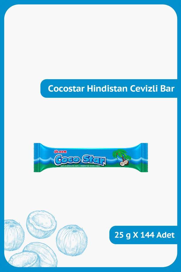 COCOSTAR Hindistan Cevizli Sütlü Çikolata Kaplamalı Bar - 25 gram - 144 Adet - Image 1