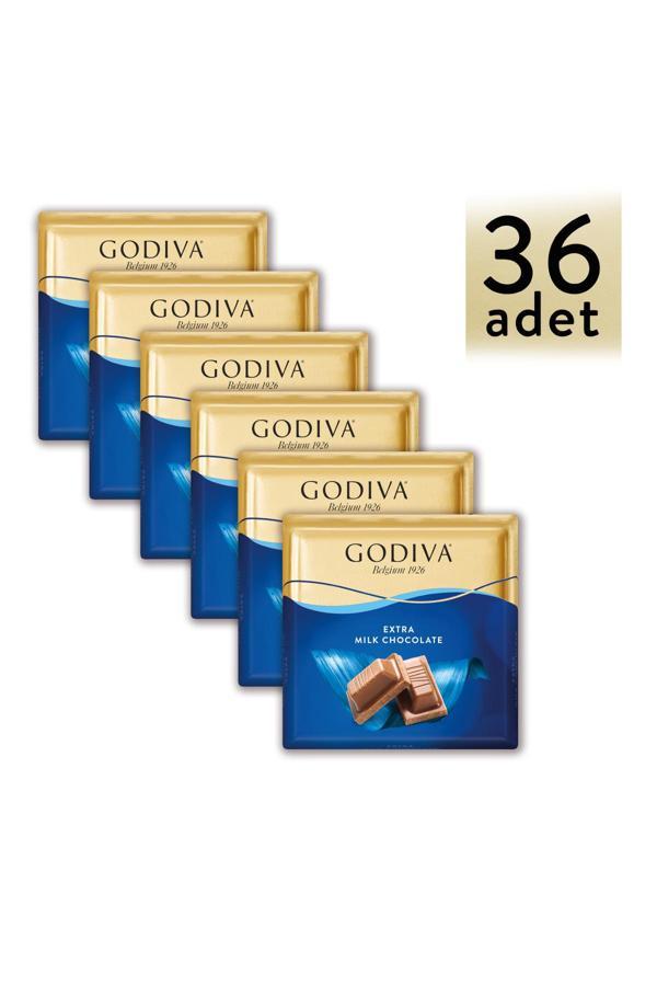 GODIVA BOL SÜTLÜ KARE ÇIKOLATA 60GR x36 ADET - Image 1