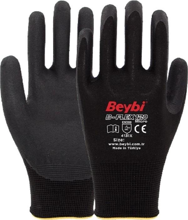 Beybi B-Flex120 9Beden Micro Köpük Nitril İş Eldiveni 4131X (12 Li Paket) - Image 1