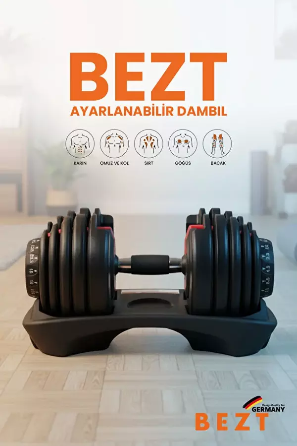 Bezt Pro Sports Ayarlanabilir Dambıl Seti - Image 1