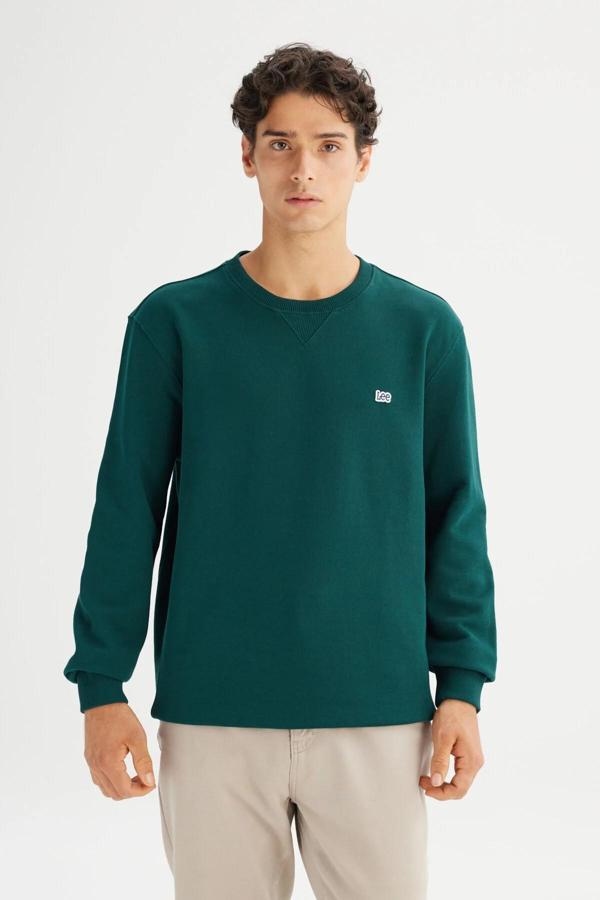 Lee Erkek Small Logo Sweatshirt L81IRY898 - Image 1