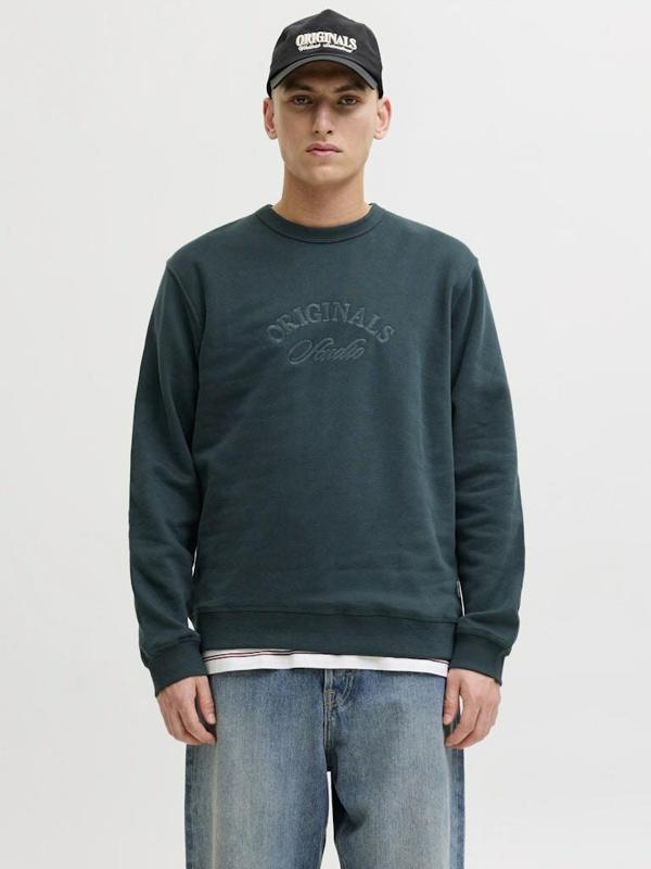 Jack Jones Bleecker Brandıbg Relax Fit Erkek Sweat 12286775 - Image 1
