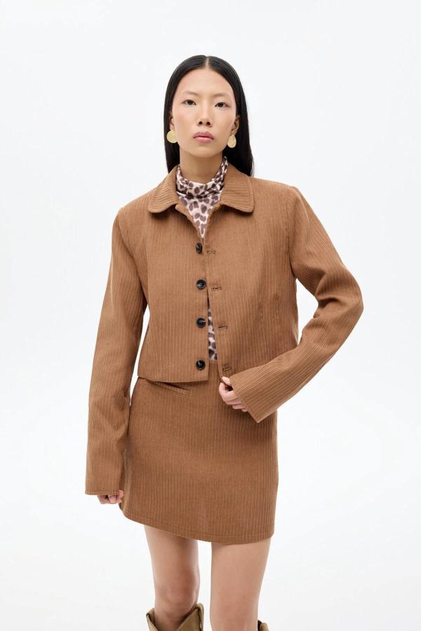 Quzu Vatkalı Kadın Ceket - Image 1