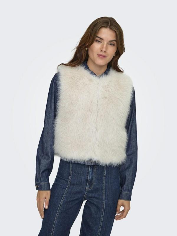 Only Jdy Yora Faux Fur Waıst Kadın Yelek 15359348 - Image 1