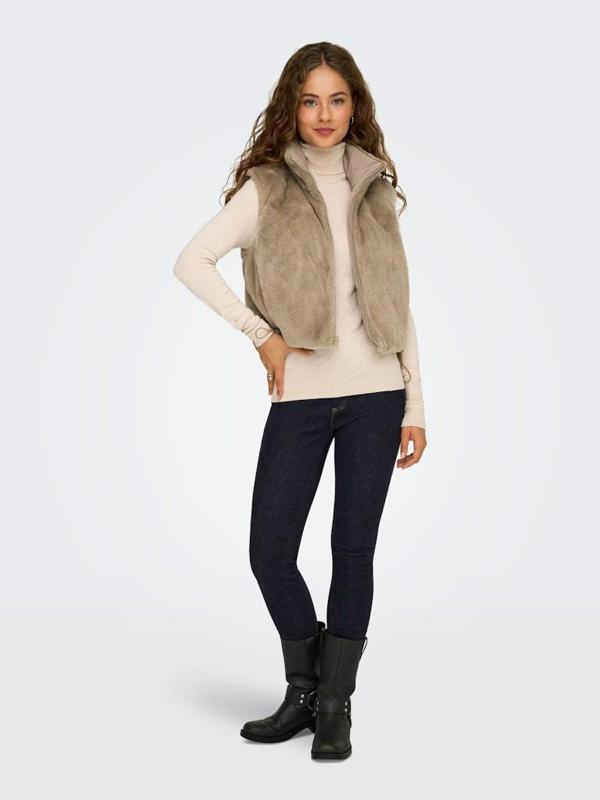 Only Dana Faux Fur Polar Kadın Yelek 15348986 - Image 1