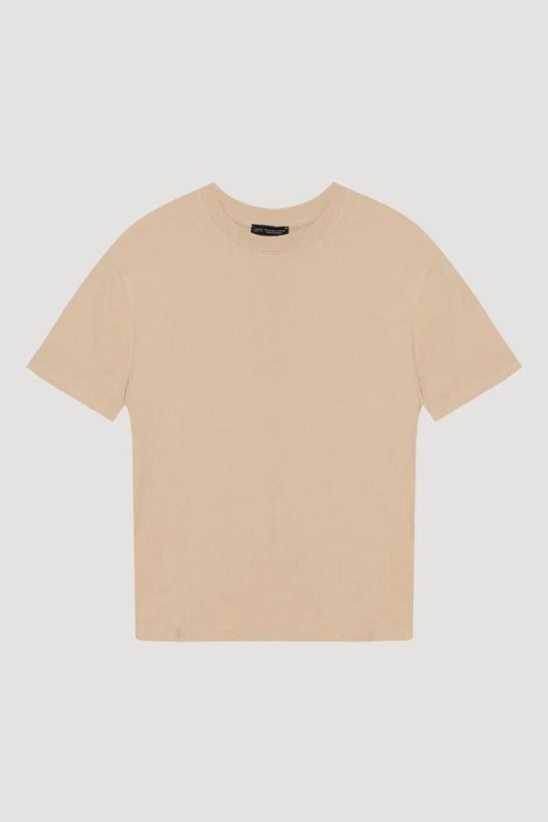 Quzu Bisiklet Yaka Düz Kadın T-shirt 25YTSH00186 - Image 1