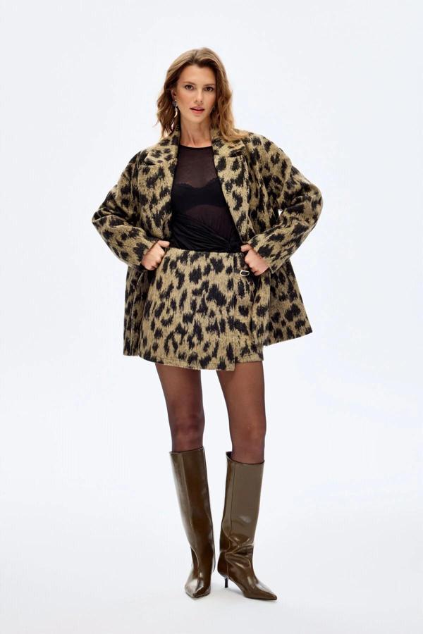 Quzu Kemer Detaylı Etek - Image 1