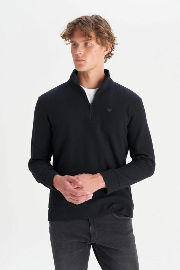 Wrangler Erkek Half  Zip Sweatshirt W2520532001 - Image 1