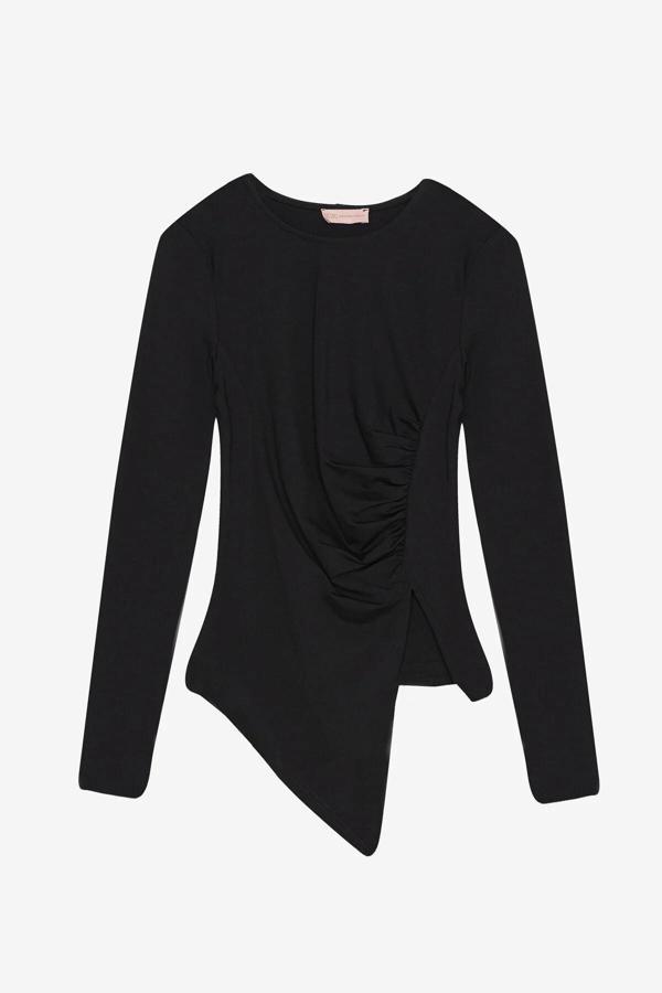 Quzu Asimetrik Bluz - Image 1