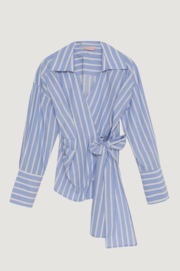 Quzu Önü Bağlama Detaylı Bluz 25YBLZ00476 - Image 1