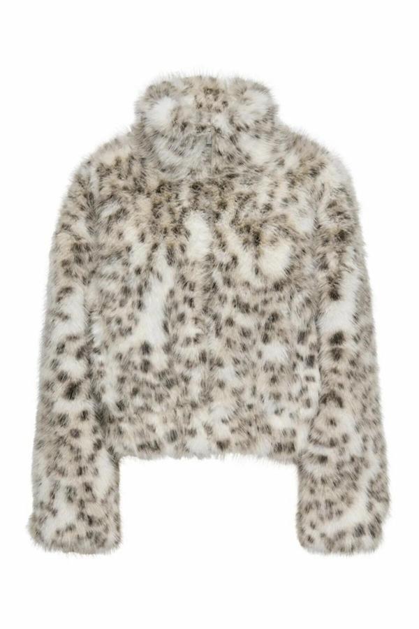 Only Janıs Lıfe Faux Fur Leo Kadın Ceket 15350369 - Image 1