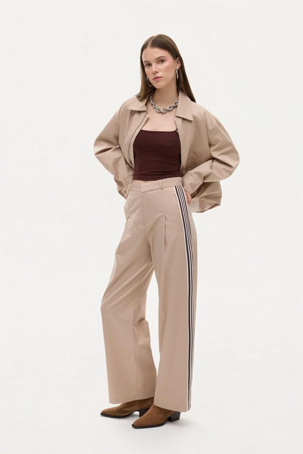 Quzu Tiktak Detaylı Kadın Pantolon 26KPNT00953 - Image 1