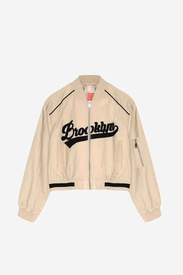 Quzu Ribana Detaylı Bomber Kadın Ceket 26KCKT00776 - Image 1