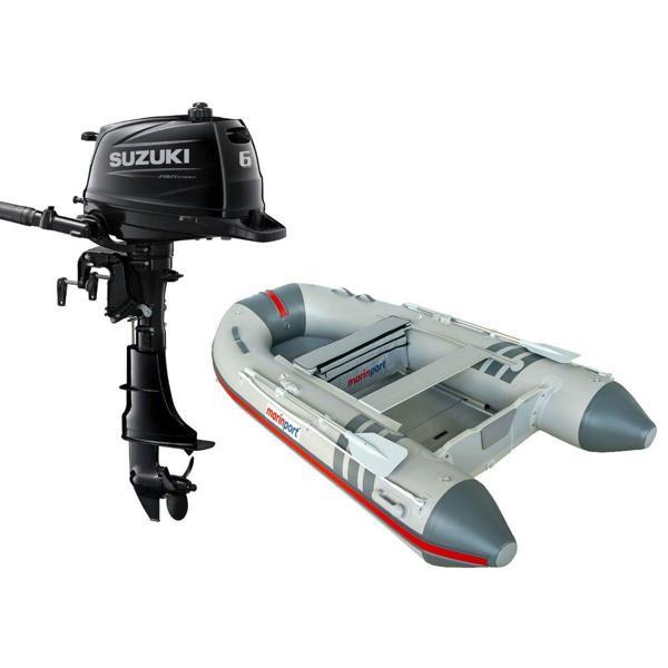 Marinport 300 Ahşap Tabanlı Şişme Bot + Suzuki 6 HP Deniz Motoru - Image 1