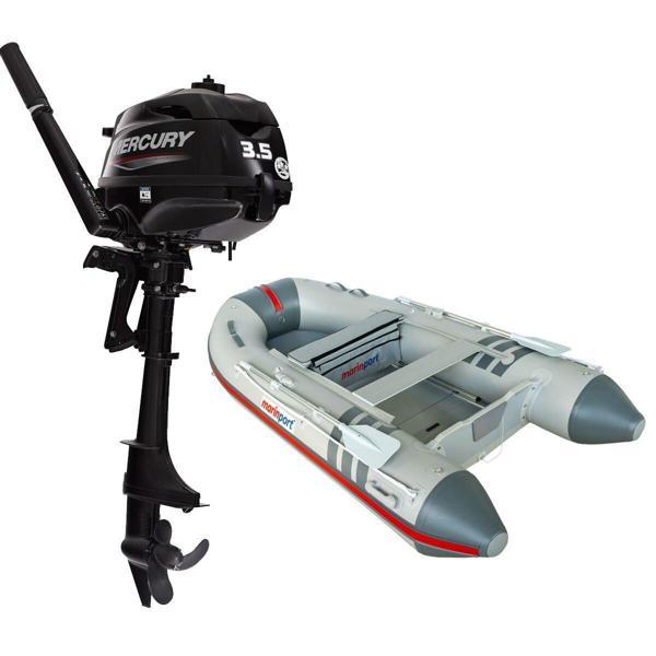 Marinport 300 Ahşap Tabanlı Şişme Bot + Mercury 3.5 HP Deniz Motoru - Image 1