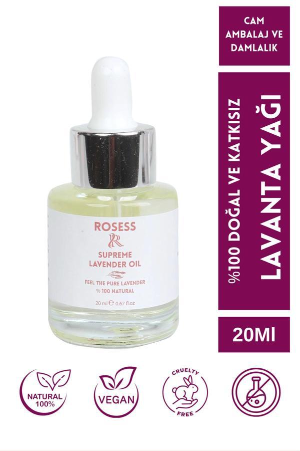 Rosess Lavanta Yağı 20 Ml | %100 Saf Doğal Esansiyel Yağ - Image 1