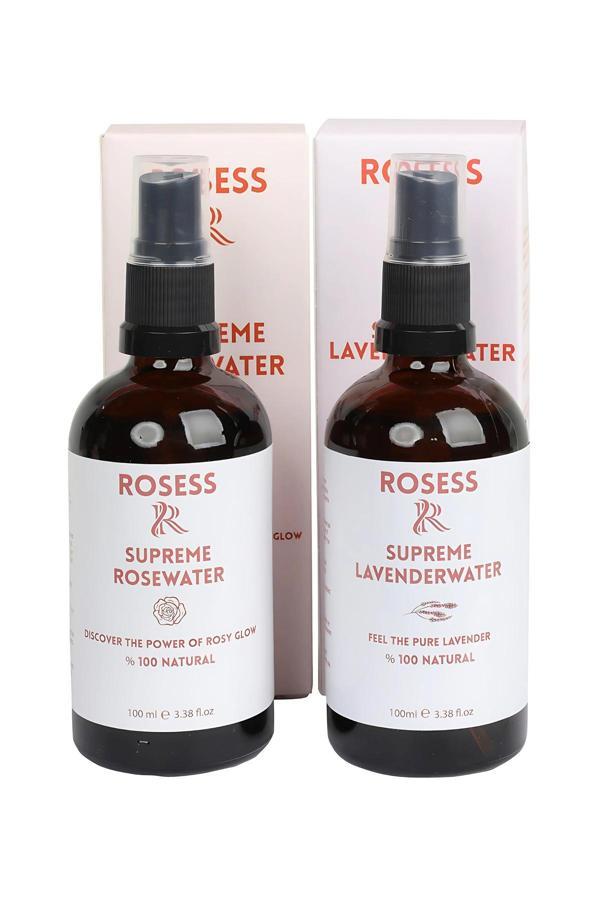 Rosess Doğal Gül Suyu 100Ml Sprey & Saf Lavanta Suyu 100Ml Sprey - Image 1