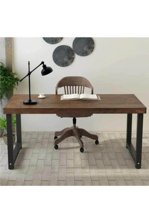 Umut park metal ahşap çalışma masası. - Image 1