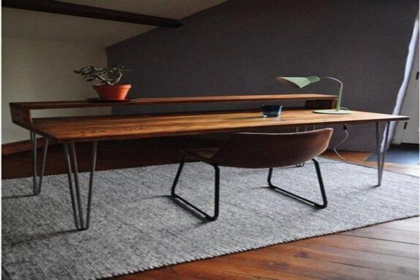 Umut park metal firkete ayaklı ahşap raflı çalışma maşası. - Image 1