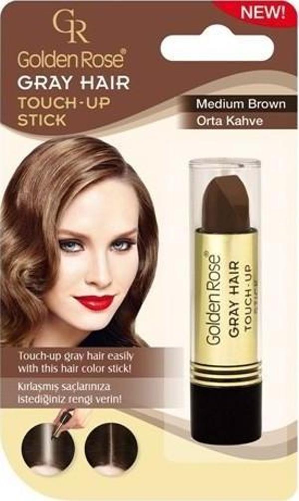 Golden Rose Grey Hair Beyaz Saç Kapatıcı Stick 03- Orta Kahve - Image 1