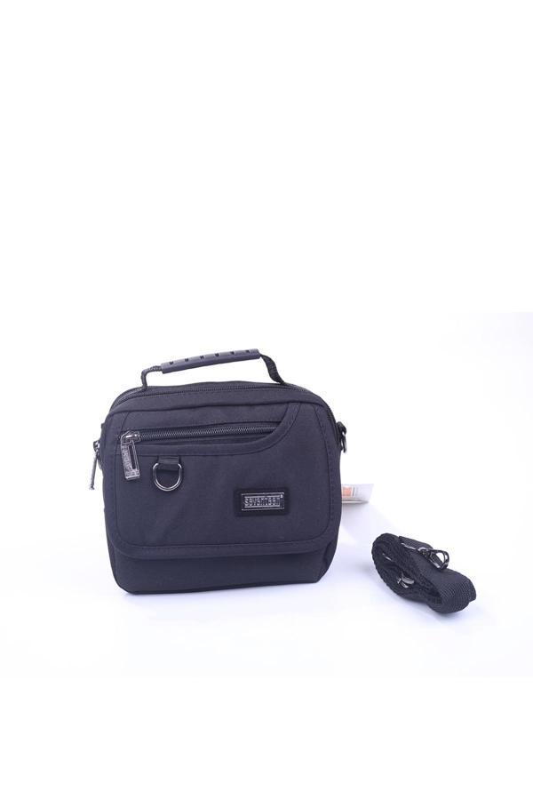 Seventeen 1022 Orta Siyah Erkek Cırtlı Kapaklı El ve Omuz Çantası - Image 1