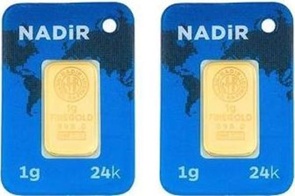 AgaKulche 24 Ayar 2 Adet 1 gr 995 Nadir Külçe Altın - Image 1