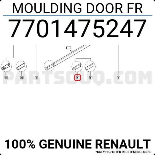 Megane Kapı Bandı Ön Sol 2003- Oem No (7701475247) - Image 1