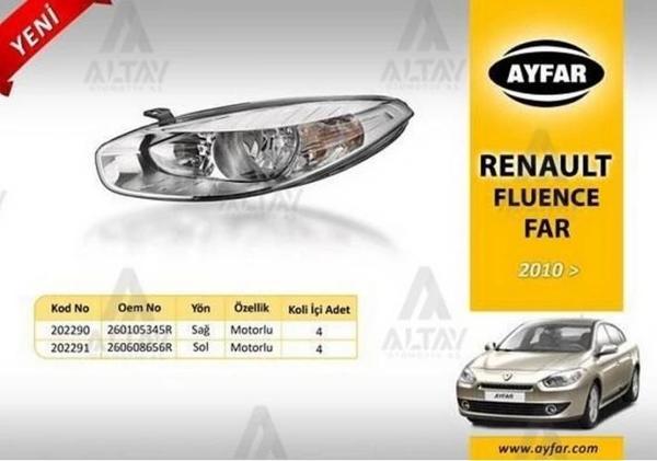 Far Fluence 2010-2013 Motorlu Sol (Oem No:260608656R) (Adet) - Image 1