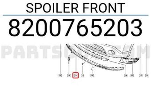 Dacia Sandero 2008 Ön Tampon Spoyleri Oem No (8200765203) - Image 1