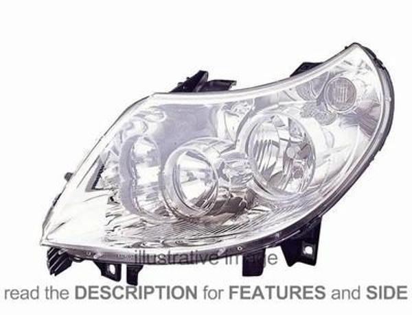 Ducato/Boxer/Jumper 2006- Far Elektrikli (Beyaz Soket) Sol Oem No (1340664080) - Image 1