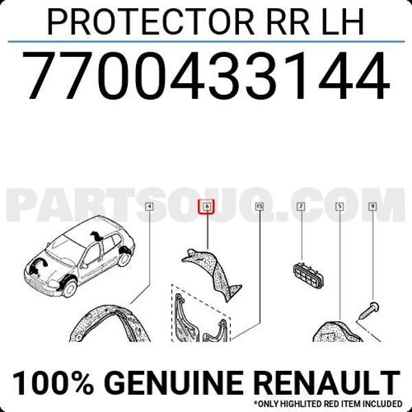 Clio Symbol Çamurluk Davlumbazı Arka Sağ 2003- Oem No (7700433144) - Image 1