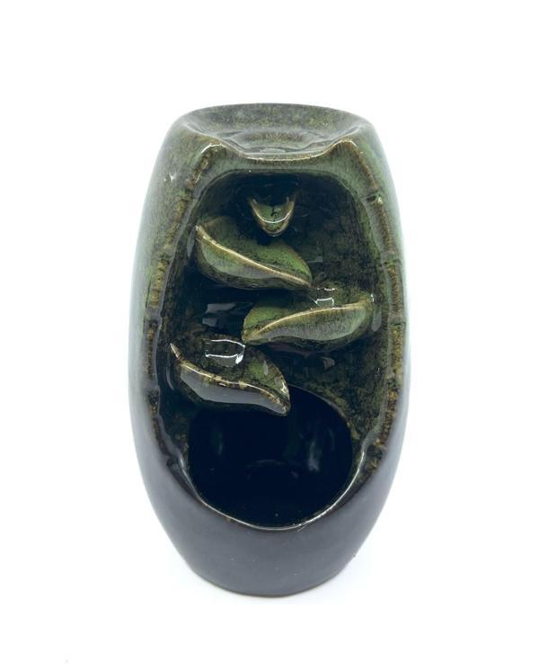 Geri Akışlı Buhurdanlık ve Tütsülük Seramik - Yeşil - Image 1