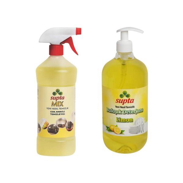 Supta Mix 2'li Set Çok Amaçlı Mutfak Temizlik Seti - Image 1