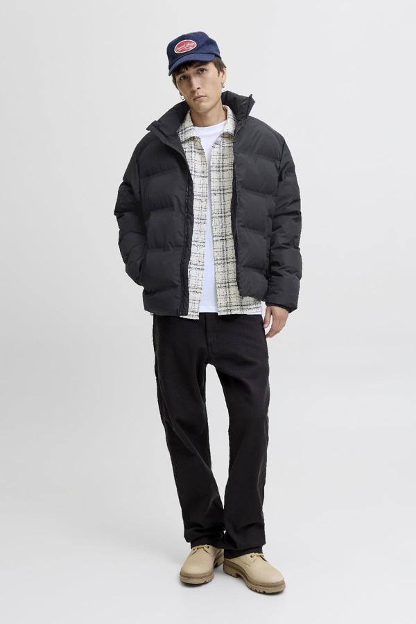 Jack & Jones JJESOHO Puffer Collar Erkek Şişme Mont – Yüksek Yaka, Fermuarlı, Su İtici Kışlık Ceket  - Image 1