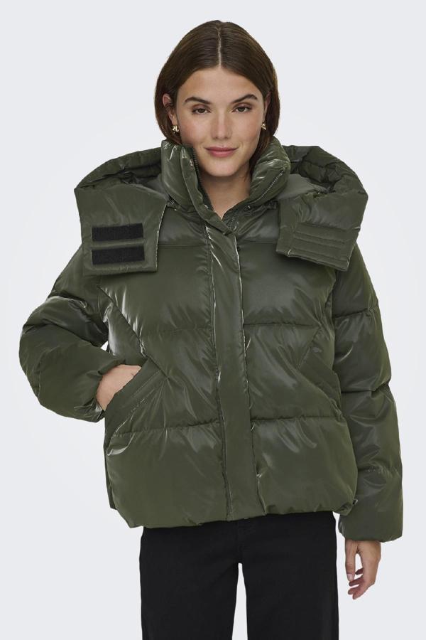 ONLY Bergen Life Oversize Kadın Puffer Mont Şişme Kışlık Ceket  - Image 1