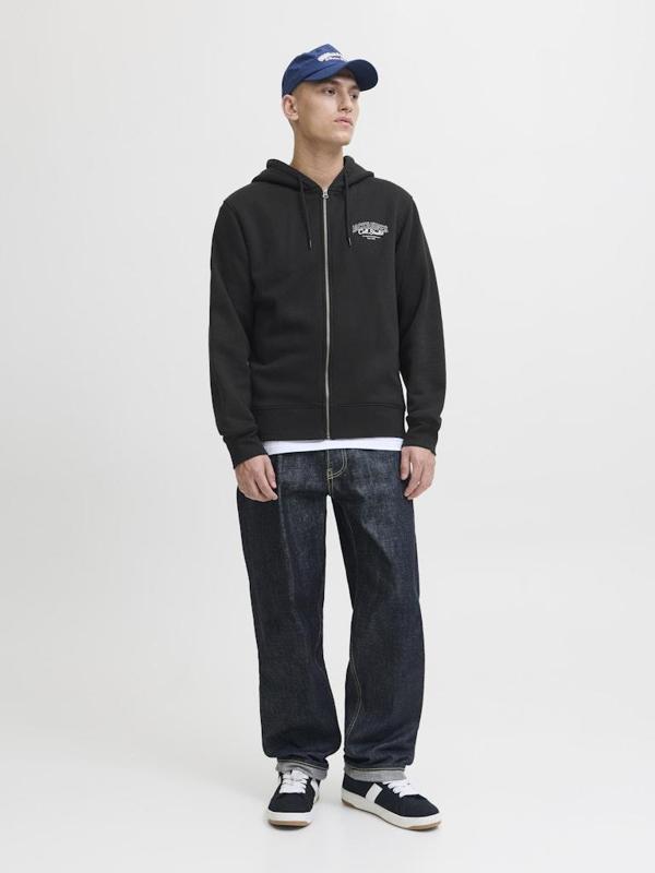 Jack & Jones JJMAKOTO Sweat Zip Hood Erkek Kapüşonlu Sweatshirt - Rahat ve Şık  - Image 1